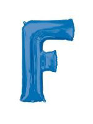 Picture of BLUE LETTER F FOIL BALLOON